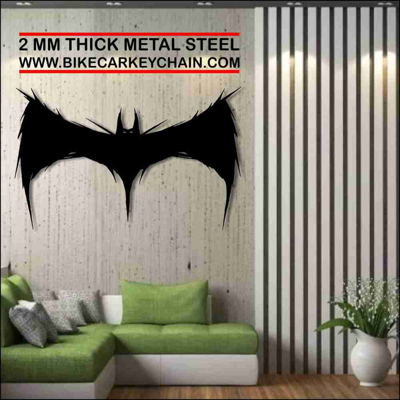 Bat Minimalist Metal Wallart