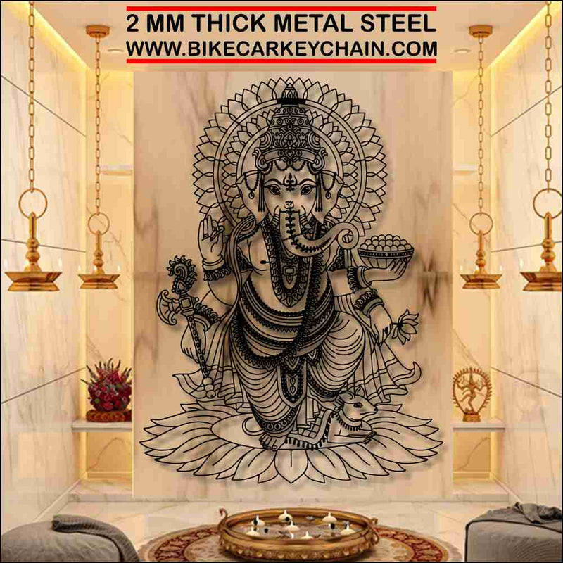 Ganesh Complete Metal Wallart