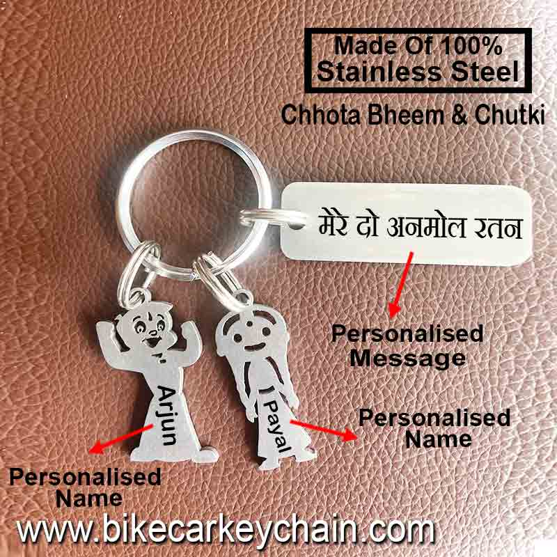Chhota Bheem Chutki Car Keychain