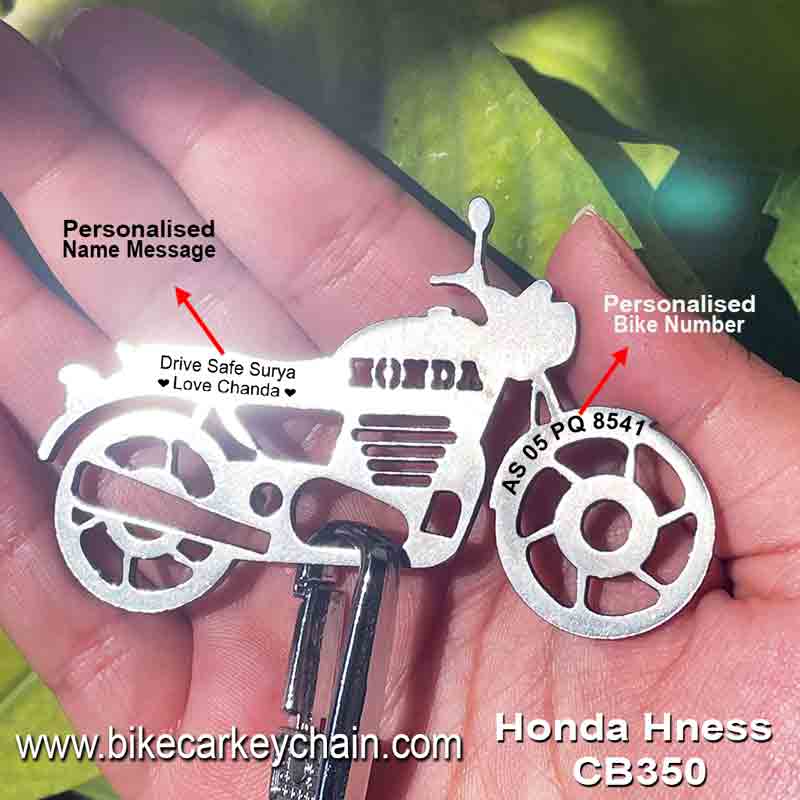 Honda-Hness-CB350	Bike Name Number Keychain