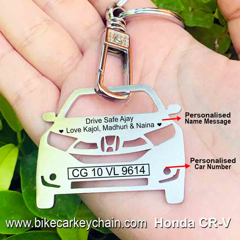 Honda CR-V Car SUV Name Number Custom Keychain