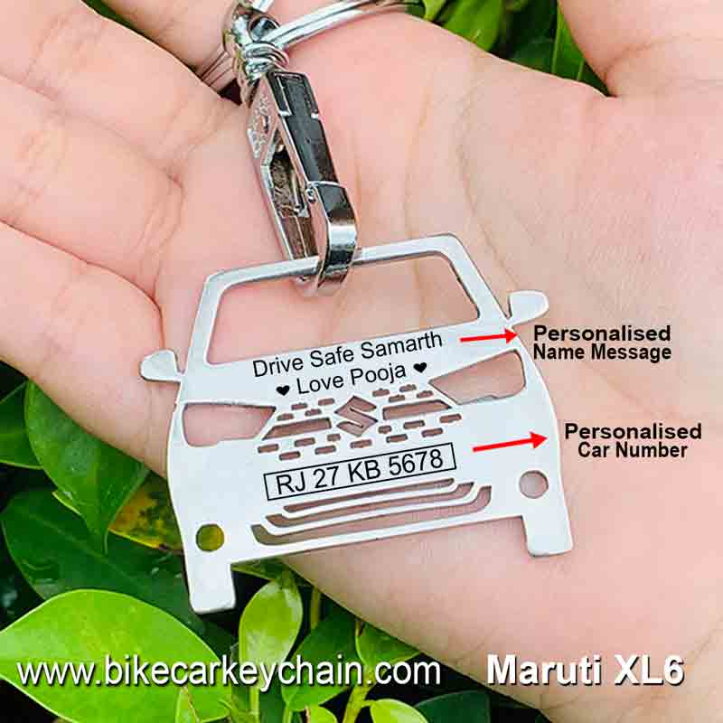 Maruti XL6 Car SUV Name Number Custom Keychain