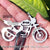 Yezdi-Scrambler Bike Name Number Keychain